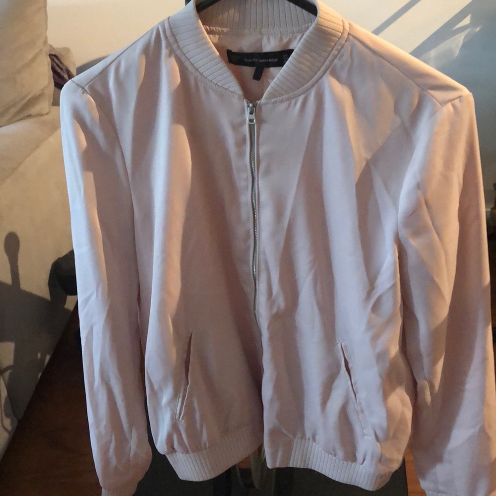 ZARA light pink bomber jacket. Size small